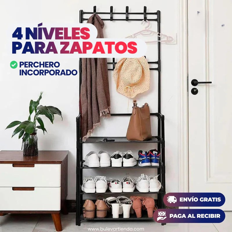 Rack Perchero Colgador Zapatero 5 Niveles - ORGANIZÁ TU CASA HOY 💥📦