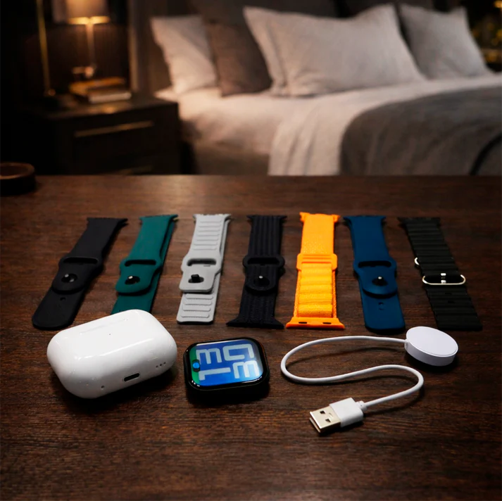 SMARTWATCH (7 CORREAS)+ AUDIFONOS🎧
