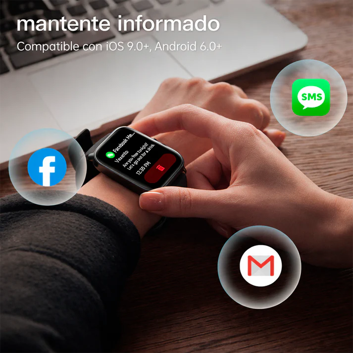 SMARTWATCH (7 CORREAS)+ AUDIFONOS🎧