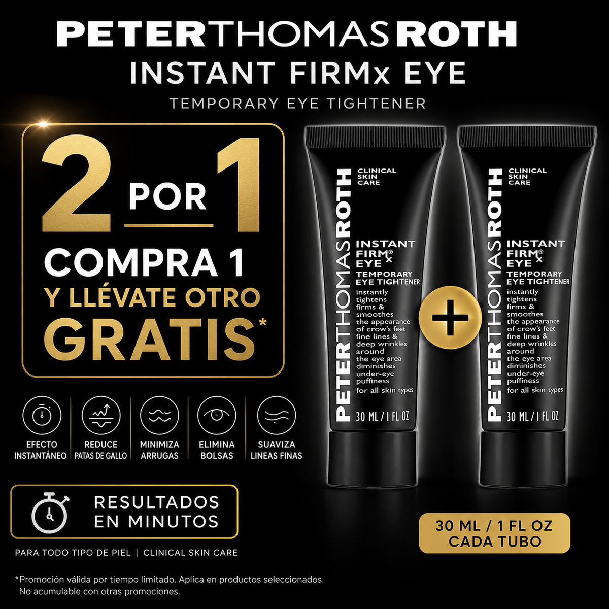 PACK 2 UNIDADES - PETER THOMAS ROTH (30ml) 🧴¡ Crema para Ojos Rejuvenece Tu Mirada ! 👁️✨