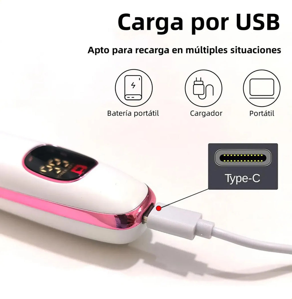 Depiladora 5 en 1 Con Pantalla Led - SIN DOLOR, SIN CLÍNICA Y SIN GASTOS