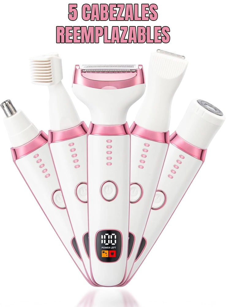 Depiladora 5 en 1 Con Pantalla Led - SIN DOLOR, SIN CLÍNICA Y SIN GASTOS