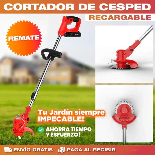 Kit Guadaña Turbo Max™ CORTADORA CESPED – Con Batería Extra 🔋 + Regalos Exclusivos 🎁