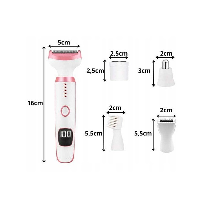 Depiladora 5 en 1 Con Pantalla Led - SIN DOLOR, SIN CLÍNICA Y SIN GASTOS